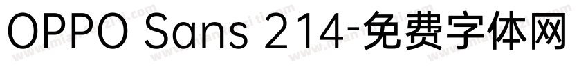 OPPO Sans 214字体转换